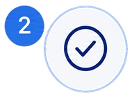 Get approved onboarding step icon
