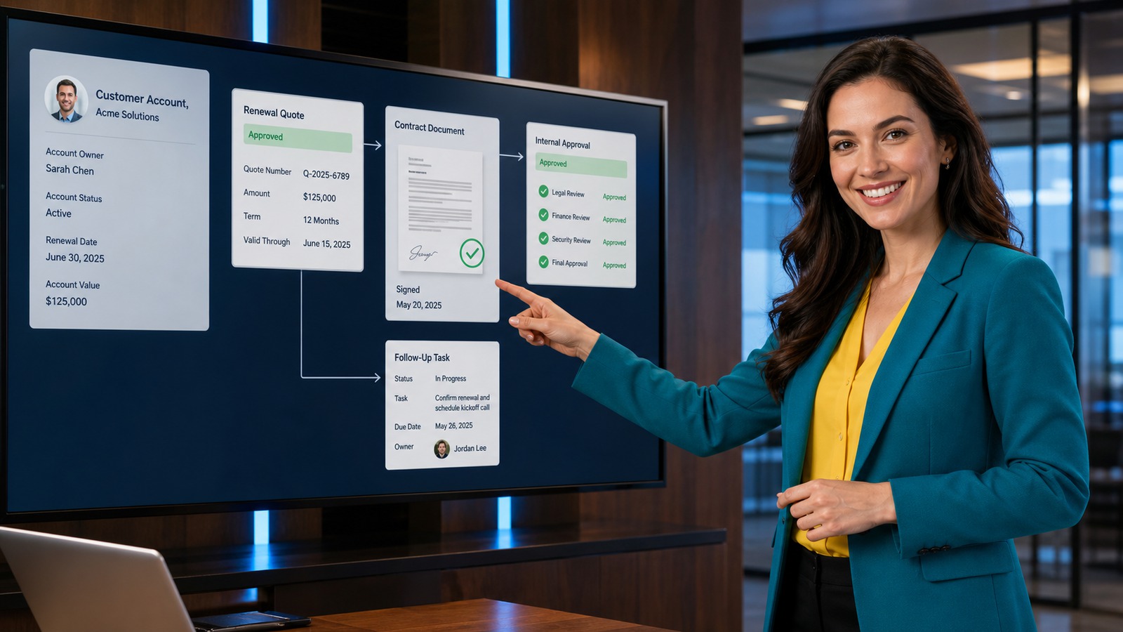 Connect Renewal Quotes Approvals and Documents